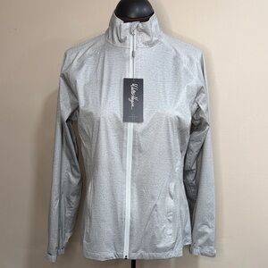 New Walter Hagen Women's Light Gray rain jacket small nwt